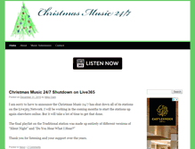 Tablet Screenshot of christmasmusic247.com